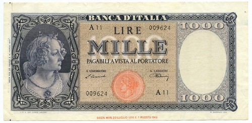 1000 lire italia ornata - 1000,