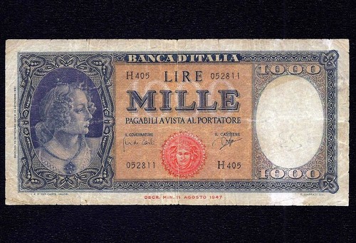 Italy 1000 lire - italy, p-88d