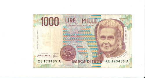 1000 lire italy motessori - 1000,