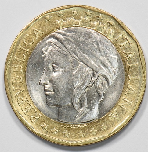 Italy 1997 bimetallic 1000 - italy,