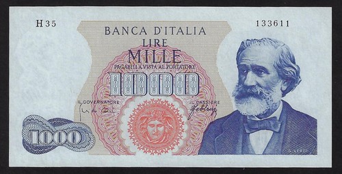 Italy 1000 lire 1965 - , pick