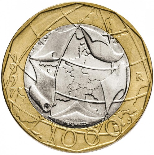 Italy 1000 lire 1997 1998 - lire, vf