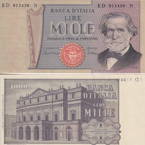 Italy 1000 lire 1969 101 - 1000, unc