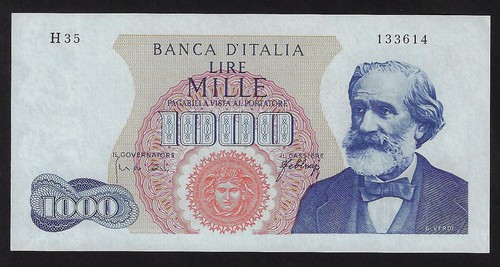 Italy 1000 lire 1965 - , pick