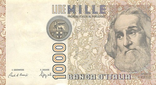 Italy 1000 lire - italy,