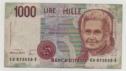 Italy 1000 lire 1990 pick - italy,