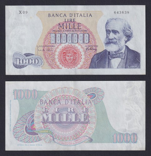 1000 lire banknote - banknote, italy