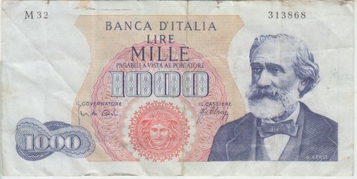 Italy banknote 96d 3868 - italy,