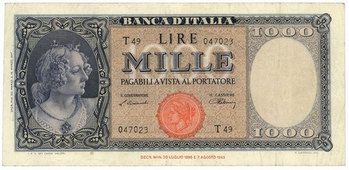 1000 lire italia ornata - 1000,