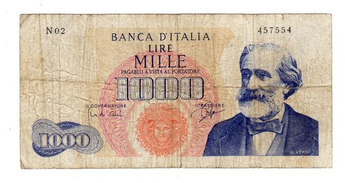 Italy italia billet 1000 - italia,
