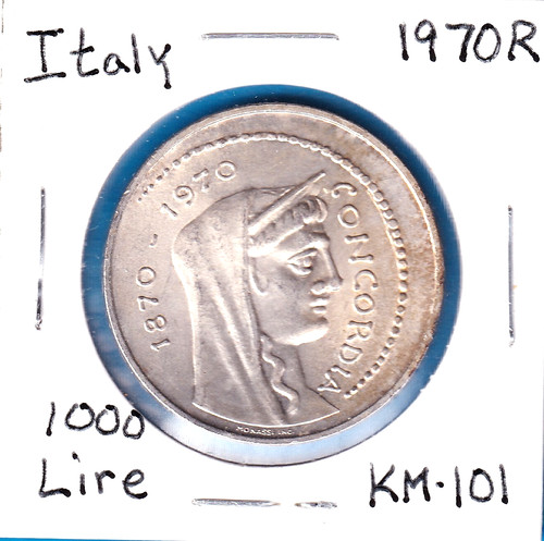 1970r italy 1000 lire - 1000, (km-101)