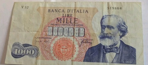Italy banca italia - 1000, lire