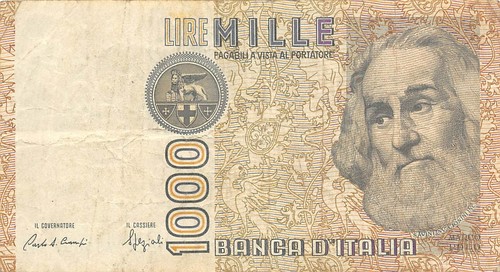 Italy 1000 lire - lire, d
