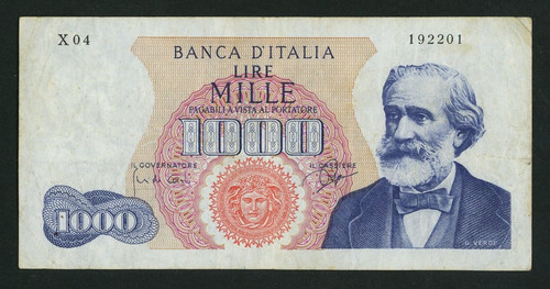 Italy 1000 lire 1962 - ,