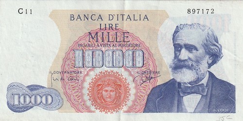 000598 italy 1000 lire 1962 - italy,