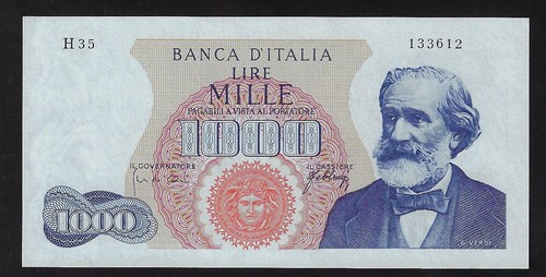 Italy 1000 lire - , 1965