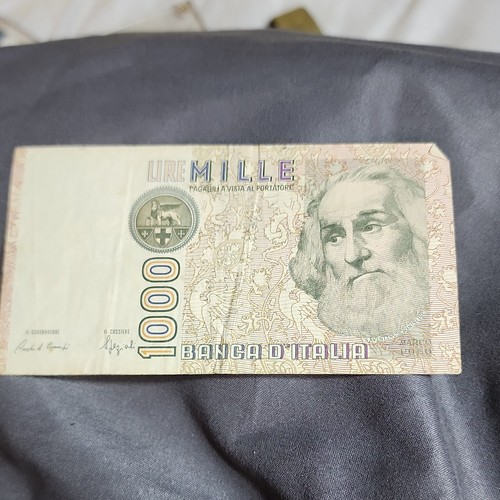 Italy 1000 lire banknote banca - 1000,