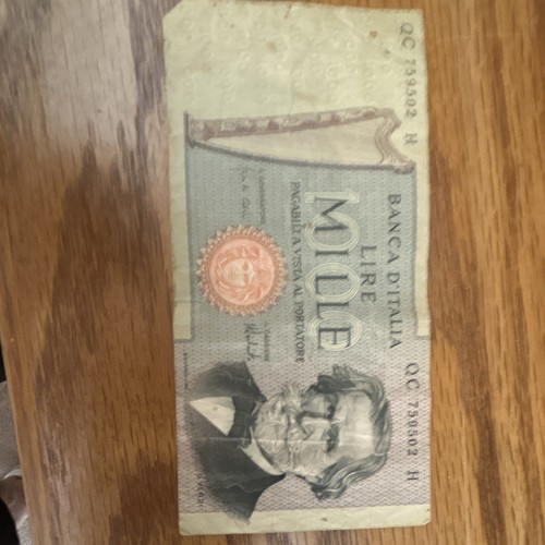 Banca italia 1000 - d'italia, lire
