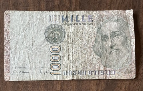 1000 lire mille 1982 - , italia