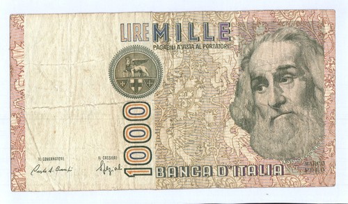 1000 italian lira - 1000, (1000